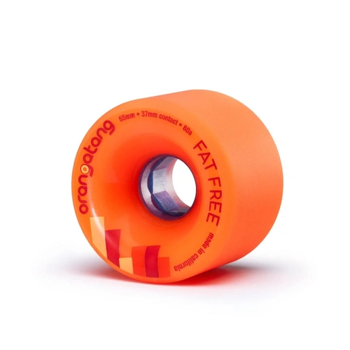 Orangatang - Longboard Wheels Fat Free 65mm 80a Orange Set of 4