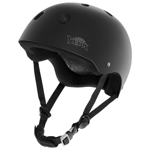 Yepa Helmet T-Shell Matte Black Certified EPS Foam (Dual Size Padding)