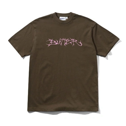 Butter goods- scawling Tee, chestnut [Size: Medium ]