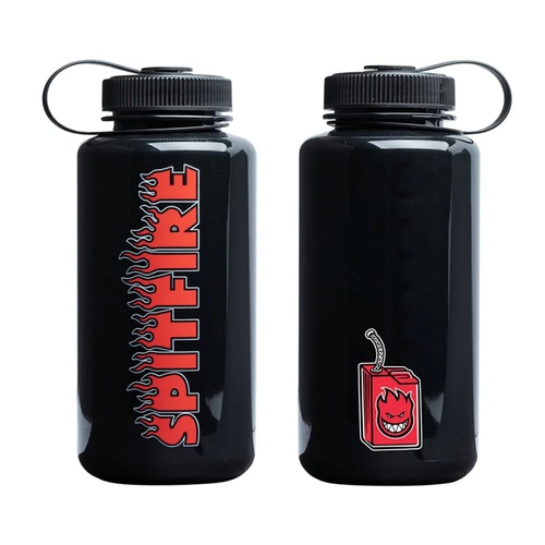 Spitfire Wheels Water Bottle Demonseed Script Opaque Black 1 LITRE drink bottle