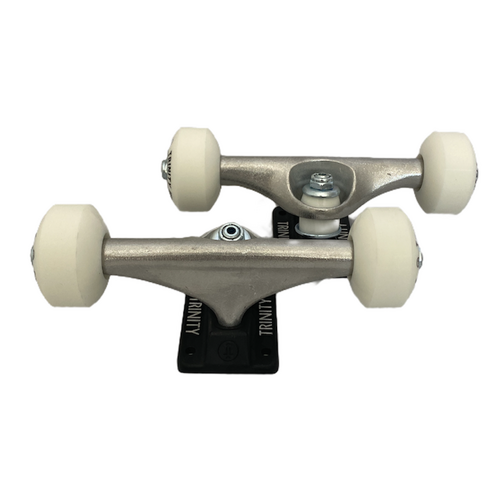 Trinity Skateboard Trucks & Wheels Combo 52mm 6 Raw / Black 8.75" Axle