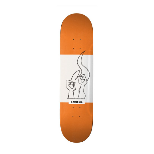 Amnesia Skateboards Deck OG Chalk Orange 8"