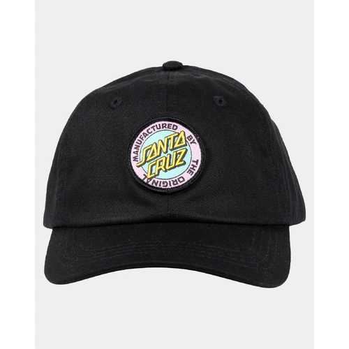Santa Cruz Ranger MFG Dad cap 6 panel curved peak unstructured strap back black womens