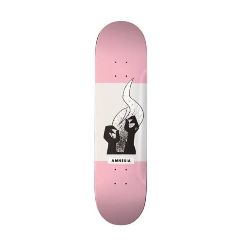 Amnesia Skateboards Deck OG Spray Pink 8.375"