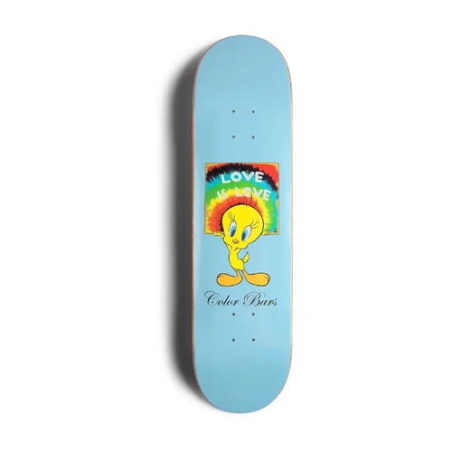 Color Bars x Looney Tunes Love is Love Tweety Bird Skateboard deck 8.25"
