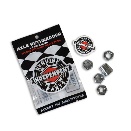 Independent Trucks Axle ReThreader Die + 4 Indy Replacement Axle Nuts