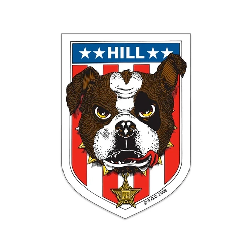 POWELL PERALTA SKATEBOARD OG STICKER Franky HIll Bull dog