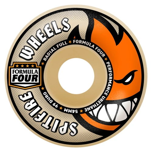 Spitfire - Formula Four 58mm Radial Full Skateboard Wheels 99D Set of 4