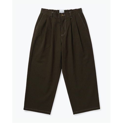 Next Door Sona Pleated Pants Brown Skate [Size: L]