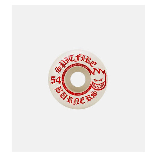 Spitfire - Burners 54mm 99d Duro White / Red Wheels Set of Four 4