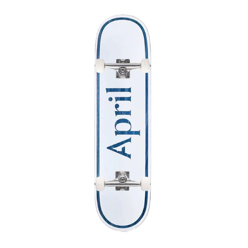 April Skateboards complete - OG Logo blue mini 7.0" Skateboard Deck