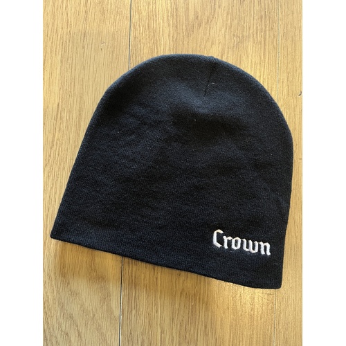 Crown Beanie Embroided logo Black / White