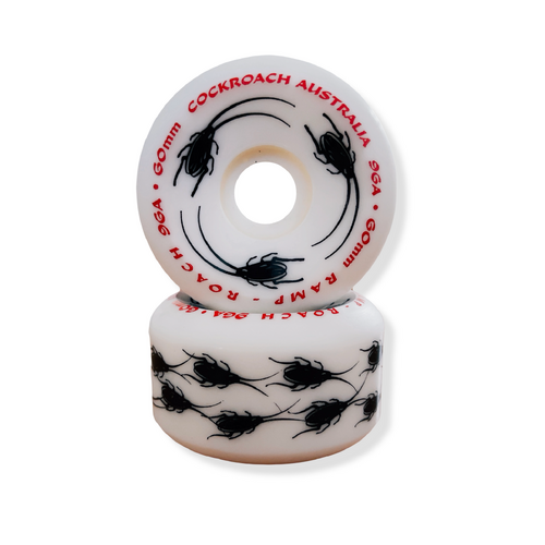 COCKROACH wheels RAMP ROACH 60mm 96A Natural WHITE skate board wheels