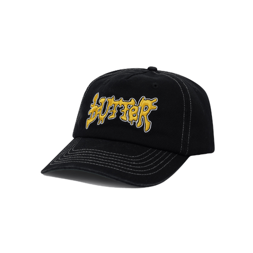 Butter goods Blotch 5 Panel Cap Black BUTTERGOODS