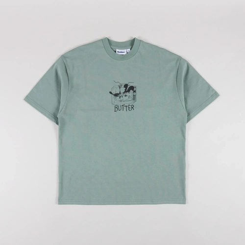 Butter Goods - Channel Tee Dull Mint Shirt T-Shirt Short Sleeve Buttergoods