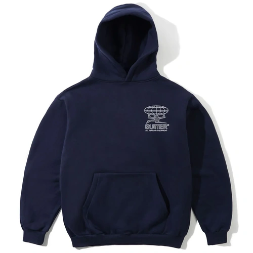 Butter Goods Terrain Pull Over Navy Hoodie Hood Fleece Buttergoods