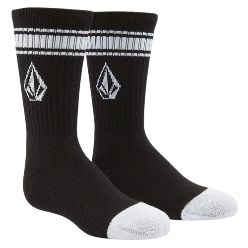 Volcom Full Stone Retro Black 3 Pack Socks