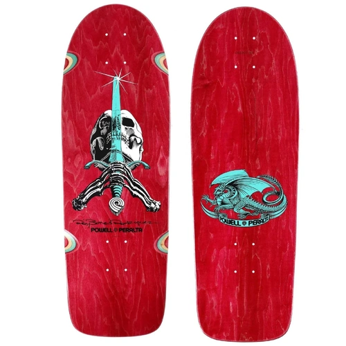 Powell Peralta Deck OG Ray Rodriguez Skull & Sword Maroon 10" Reissue