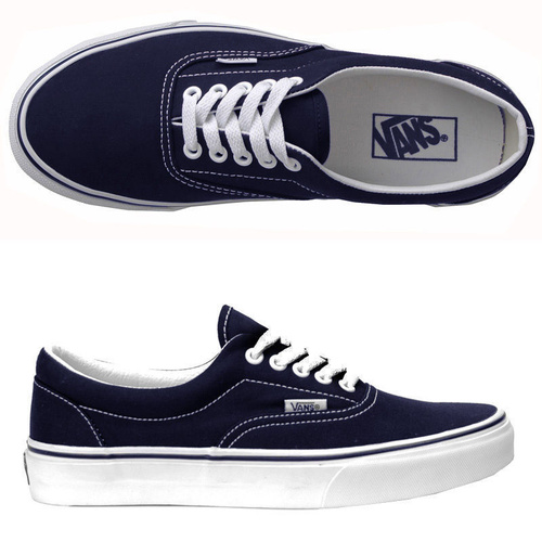 VANS SHOES ERA NAVY SKATE SKATEBOARD SNEAKERS KINGPIN STORE FREE POST ...