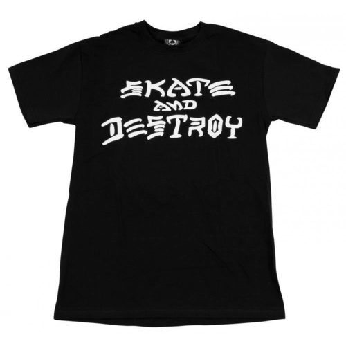Thrasher Skate and Destroy T-SHIRT Tee black NEW FREE POSTAGE AUSTRALIAN SELLER