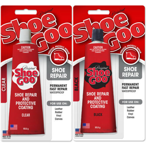SHOE GOO ORIGINAL CLEAR BLACK FREE POSTAGE AUSTRALIAN SELLER