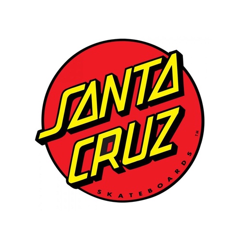 SANTA CRUZ SKATEBOARD STICKER BIG DOT 12" RED NEW AUST SELLER