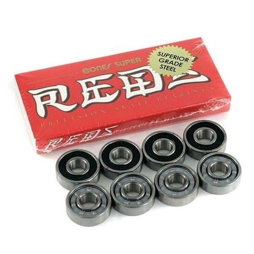 BONES SUPER REDS BEARINGS SKATEBOARD LONGBOARD AUST SELLER FREE POSTAGE