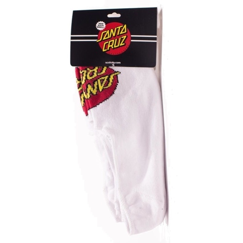 SANTA CRUZ NO SHOW WHITE 5 PACK SOCKS SOX NEW FREE POST AUS KINGPIN 