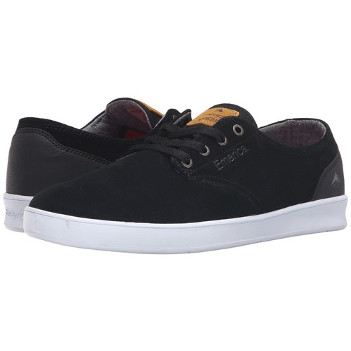 EMERICA SHOES ROMERO LACED BLACK / BLACK / WHITE SKATE SHOE NEW AUST FREE POST
