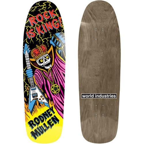 World Industries skateboard Deck Rodney Mullen 9.625" Rock Is King Reissue