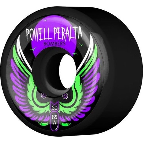 BONES SKATEBOARD WHEELS BOMBER 3 60MM 85A BLACK