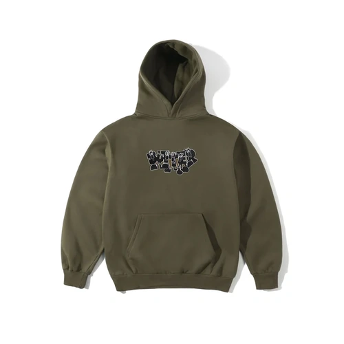 Butter Goods Character Pull Over Army Hoodie Hood Fleece Buttergoods